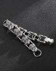 Titanium Steel  Skull Bracelet men