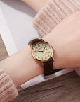 Retro Women's Simple Digital Calendar Casual Watch