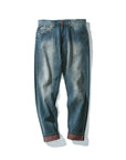 Men's Retro Loose Striped Jeans