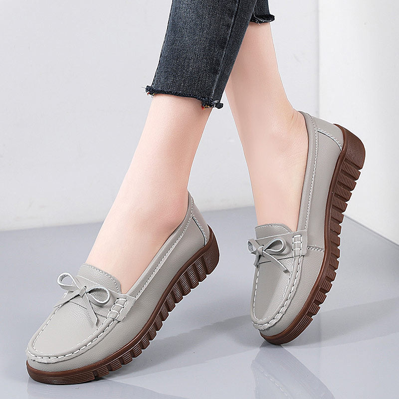 Summer Leather Breathable Women&#39;s Soft-soled Leather Shoes (3 to 7 days shipping)