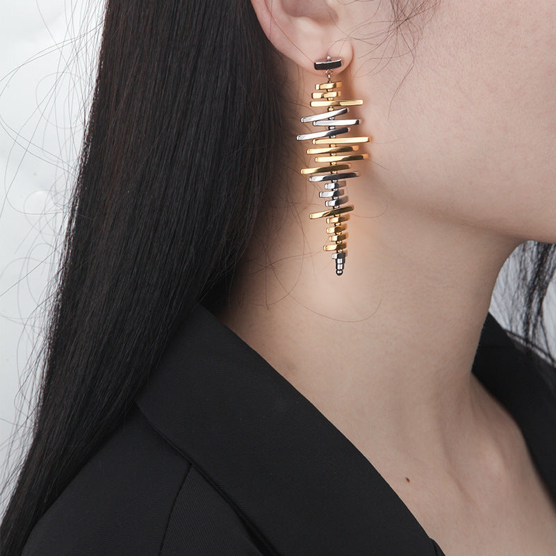 Ins Style Irregular Geometric Earrings