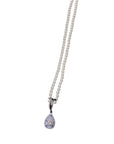 Woman's Natural Pearl & 2ct Moissanite Necklace