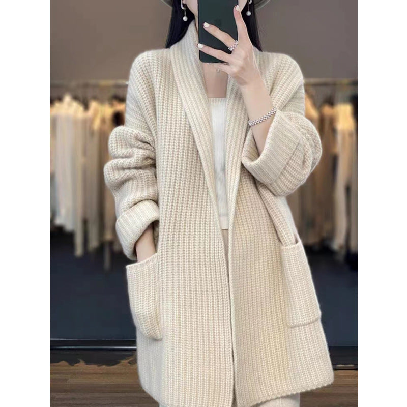 Plus Size Women&#39;s Sweater Cardigan Mid-length ( 3 TO 7 DAYS  SHIPPING)