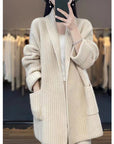 Plus Size Women's Sweater Cardigan Mid-length ( 3 TO 7 DAYS  SHIPPING)