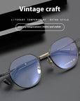 Ultra Light Pure Titanium Vintage Round Frame Spectacle