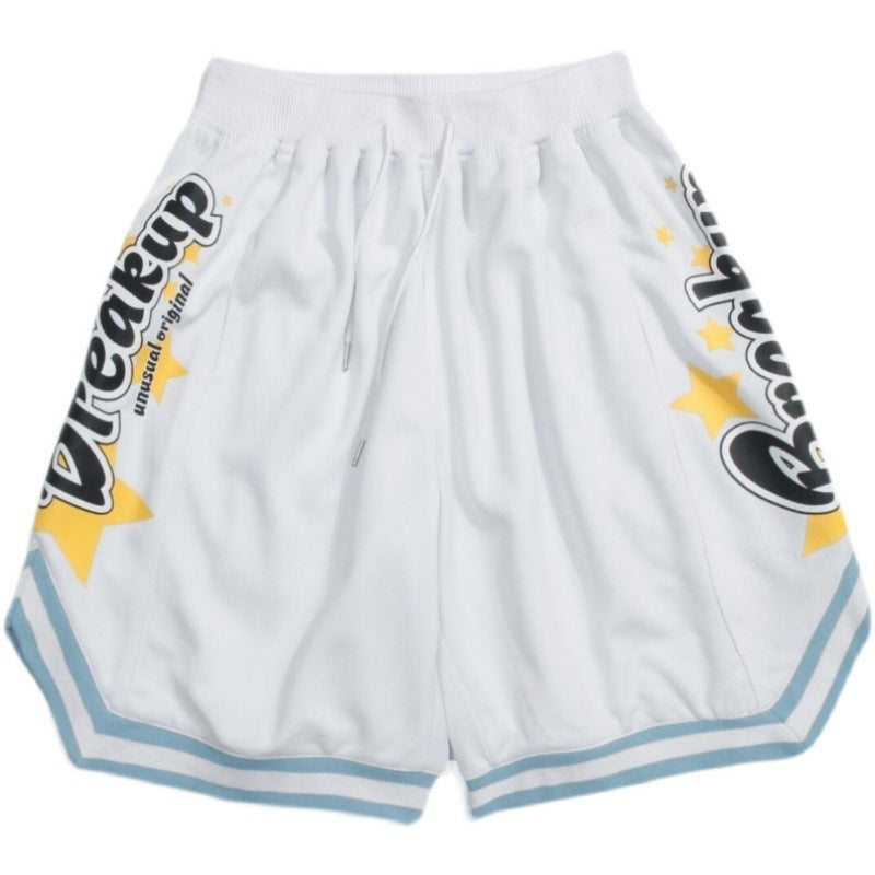 🏀 American Retro Basketball Shorts – Sporty Meets Streetwear