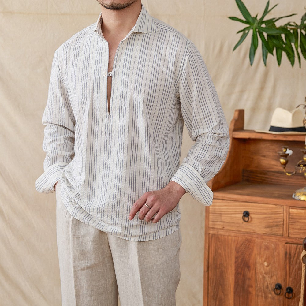 Shirt Pullover Summer Loose  Men