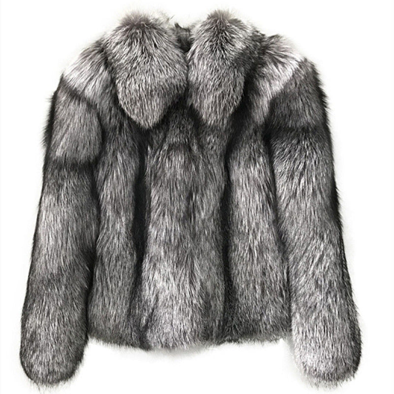 Women&#39;s Fur Coat Short Fashion Imitation Fox Autumn And Winter (3 to 7 days shipping)