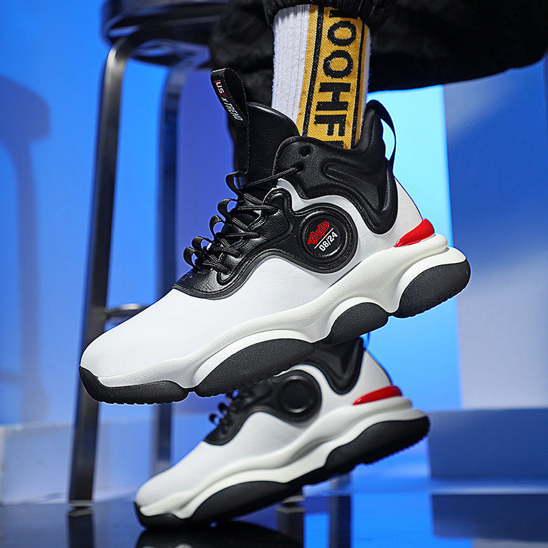 Men’s High-Top Basketball Shoes – Shock Absorbing &amp; Non-Slip Court Sneakers