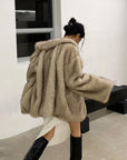 Women's Mid-length Fox Fur Coat Temperament