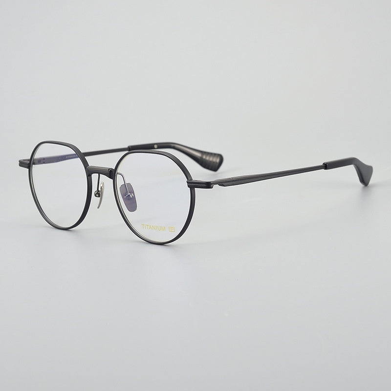 Ultra Light Pure Titanium Vintage Round Frame Spectacle