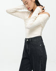 HIGH QUAITY Black And Gray Jeans For Women