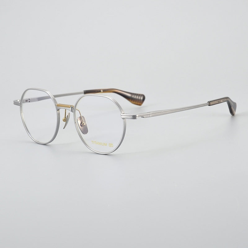 Ultra Light Pure Titanium Vintage Round Frame Spectacle