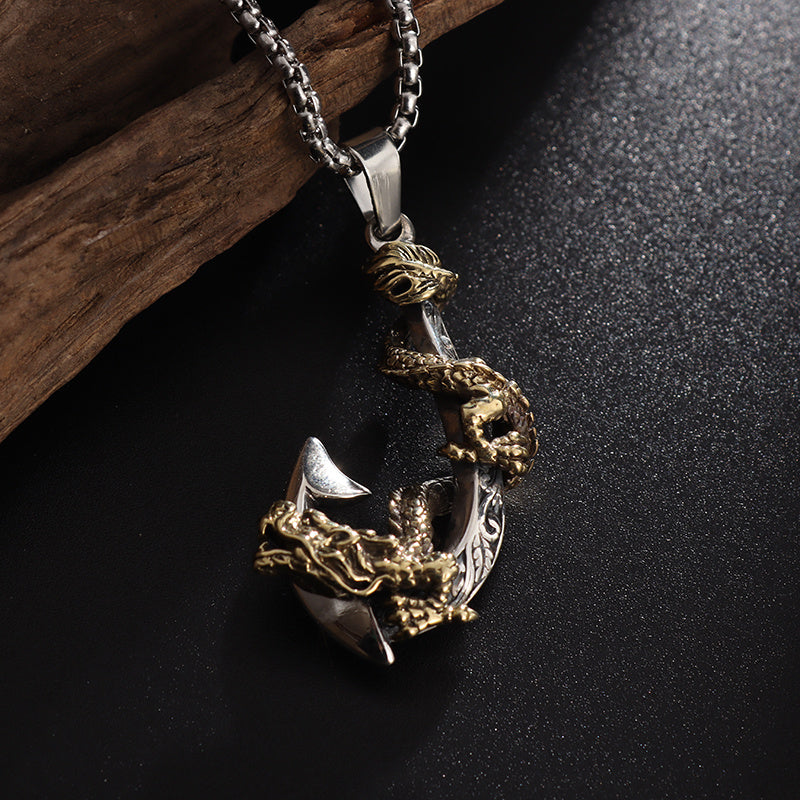 Anchor Pirate Hook Pendant   ( 3 TO 7 DAYS SHIPPING)