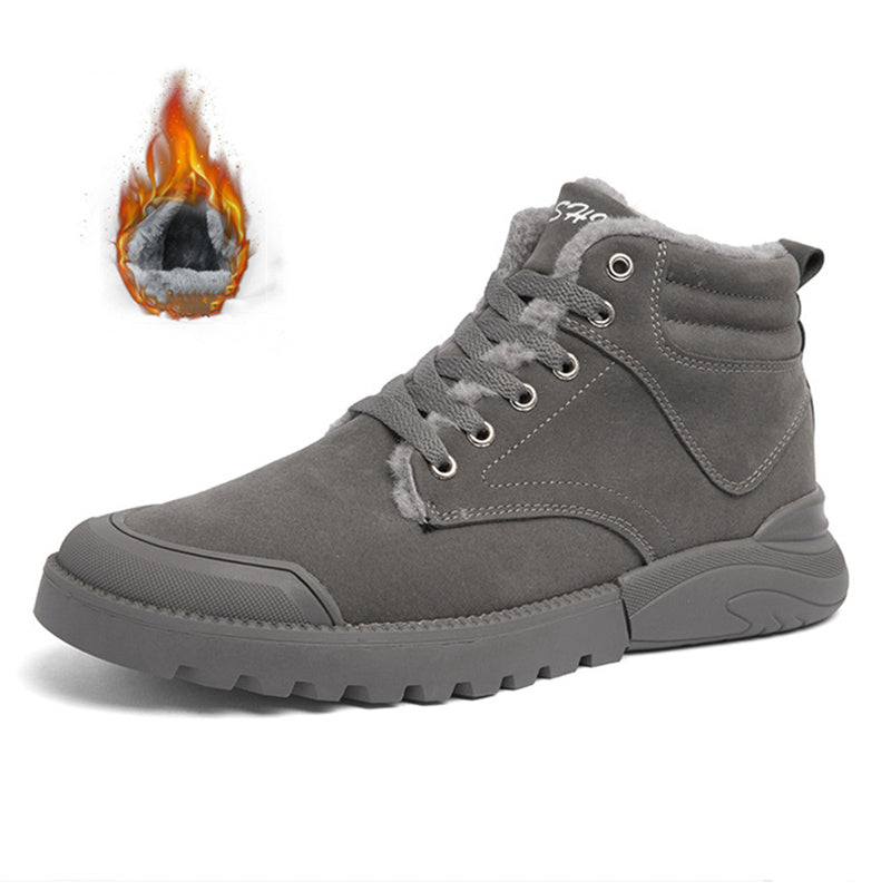 Ankle Boots Men Winter Warm Plush Shoes ( 3 to 7 Days shipping)