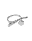 Irregular Misalignment S925  Silver Ring WOMEN