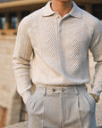 Men's Thickened Warm Base Sweater With Lapel