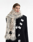 Faux Fur Mink-Like Scarf – Korean Luxe Warmth for Men