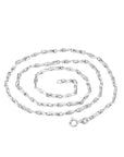 HQ S925 Sterling Silver Ingot Chain White gold plated