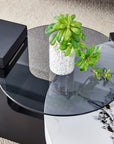 Modern Double-Layer Round Coffee Table ( USA ONLY 3 TO 5 DAYS SHIPPING)