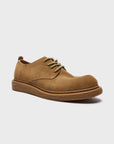 Men’s American Retro Cowhide Work Shoes – Waterproof Leather Outdoor Derby Boots