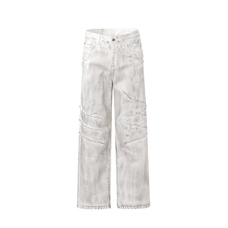 Men&#39;s Retro White Jeans