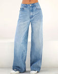 European And American Style Jeans High Waist Loose Wide Legs Type