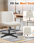 Cross-Legged Chair,No Wheels Armless Swivel Home Office Chair * ( USA ONLY 3 TO 5 DAYS SHIPPING)