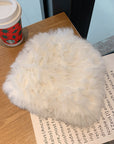 Thickened Warm Real Rabbit Plush Fur Integrated Knitted Hat