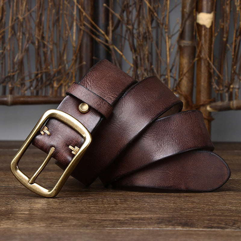 38CM Leather Belt Men&#39;s