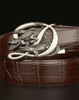 BeltCrocodile Buckle Men Belt Real Cowhide Automatic Buckle Casual