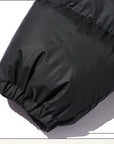 Unisex Thick Cotton Padded Jacket – Detachable Hood &amp; Collar Winter Coat