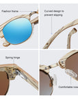 UV400 Semi-rimless Men's And Women's Polarized wooden Sunglasses