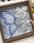 Handmade DIY Butterfly Rose Photo Frame Material Package