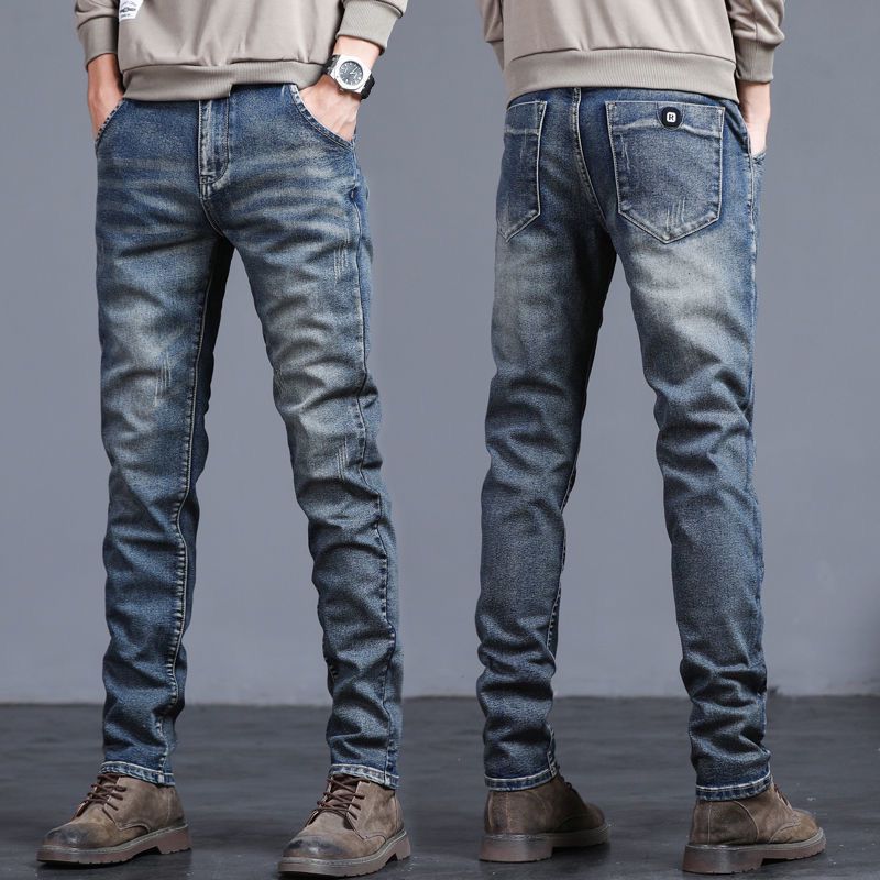 Men&#39;s Jeans Slim Straight Stretch