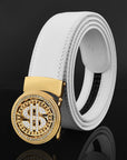 Belt Men's Leather Automatic Buckle