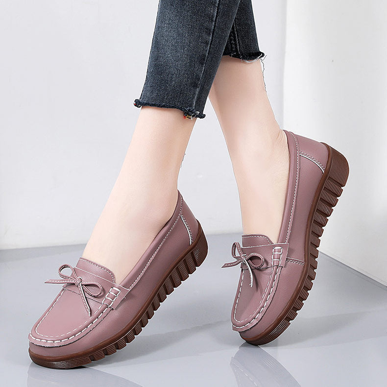 Women&#39;s Soft-soled Leather Shoes