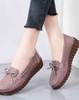 Summer Leather Breathable Women's Soft-soled Leather Shoes (3 to 7 days shipping)