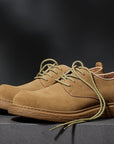 Men’s American Retro Cowhide Work Shoes – Waterproof Leather Outdoor Derby Boots