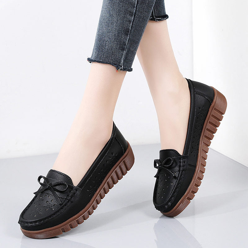 Women&#39;s Soft-soled Leather Shoes