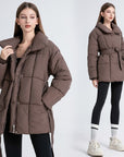 Plus Size Women's Mid-length  Cotton coat