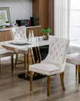 Velvet Upholstered Dining Chair - 2-piece Set ( USA ONLY + 3 TO 7 DAYS SHIPPING)