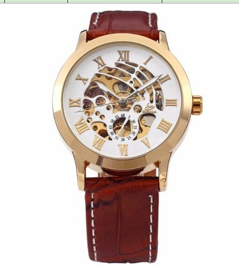 Men&#39;s Fashion Hollowed-out Automatic Mechanical Watch