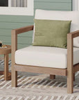 Outdoor Acacia Wood Patio Club Chair ( USA ONLY + 3 TO 5 DAYS SHIPPING)