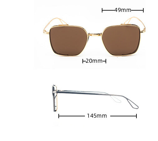 Metal Frame UV-proof Sunglasses