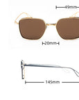 Metal Frame UV-proof Sunglasses