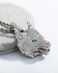 Wolf Head Necklace Pendant Men's ( 3 to 7 Days shipping)