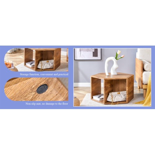 Hexagonal MDF Coffee Table ( USA ONLY + 3 TO 5 DAYS SHIPPING)