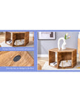 Hexagonal MDF Coffee Table ( USA ONLY + 3 TO 5 DAYS SHIPPING)