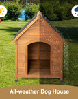 Black Asphalt Roof Dog House ( USA ONLY +  3 TO 7 DAYS SHIPPING)